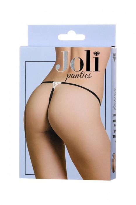 Трусики-стринги Laura с украшением из страз - Erolanta купить с доставкой