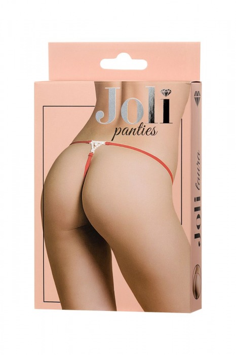 Трусики-стринги Laura с украшением из страз - Erolanta купить с доставкой