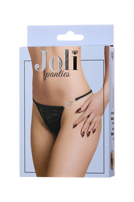 Трусики-стринги Jamie с сердечком из страз - Erolanta купить с доставкой