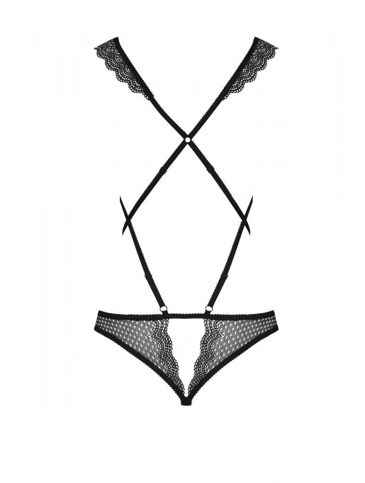 Ультрасексуальное боди с открытой грудью - Obsessive купить с доставкой