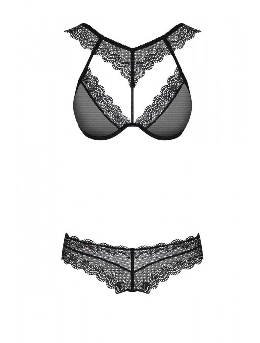 Чувственный комплект с кружевным воротником - Obsessive купить с доставкой