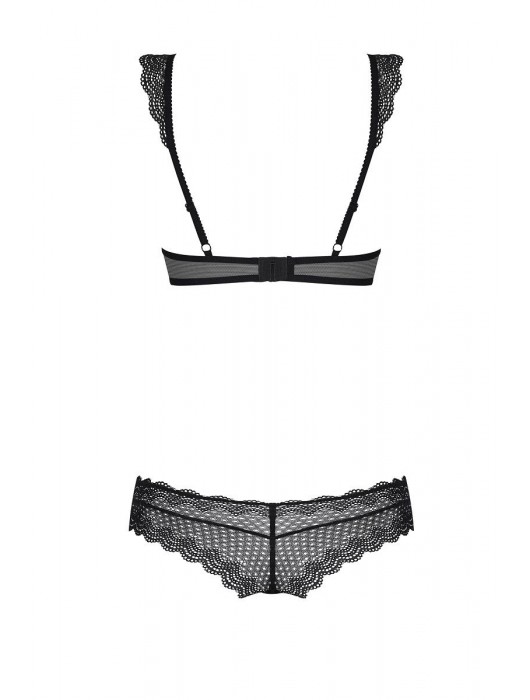 Чувственный комплект с кружевным воротником - Obsessive купить с доставкой