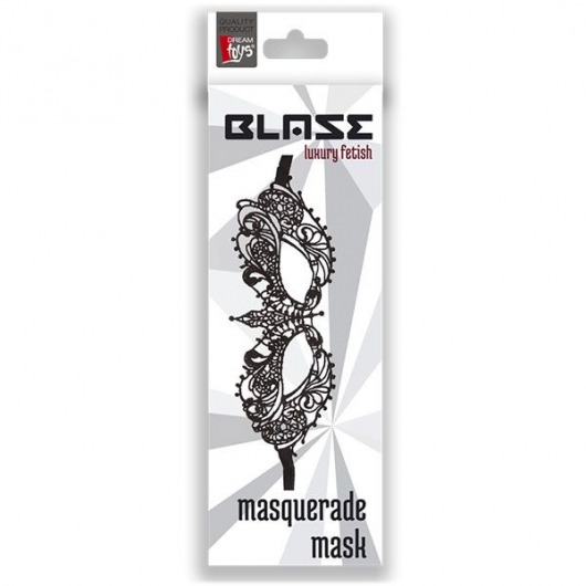 Чёрная маскарадная маска BLAZE MASQUERADE MASK - Dream Toys купить с доставкой