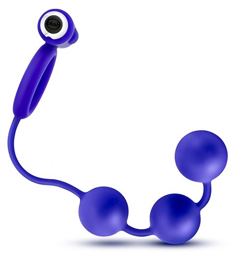 Синее эрекционное кольцо с анальным стимулятором Penetrator - Blush Novelties - в Санкт-Петербурге купить с доставкой