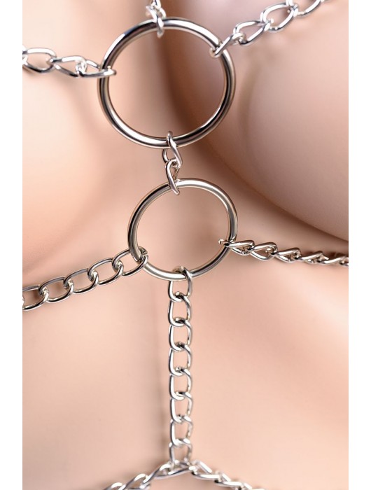 Металлическое бикини из цепочек TOYFA Theatre - ToyFa купить с доставкой