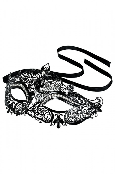 Соблазнительная черная маска Theatre - ToyFa купить с доставкой