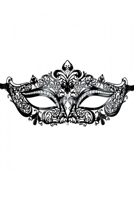 Соблазнительная черная маска Theatre - ToyFa купить с доставкой