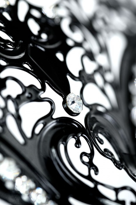 Соблазнительная черная маска Theatre - ToyFa купить с доставкой