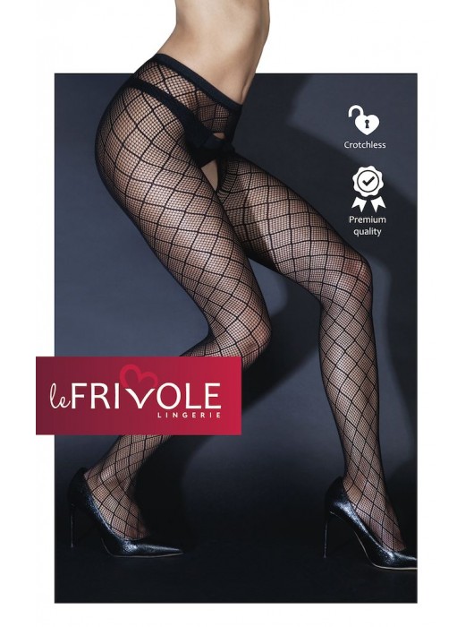 Колготки с рисунком-сеткой и доступом - Le Frivole купить с доставкой