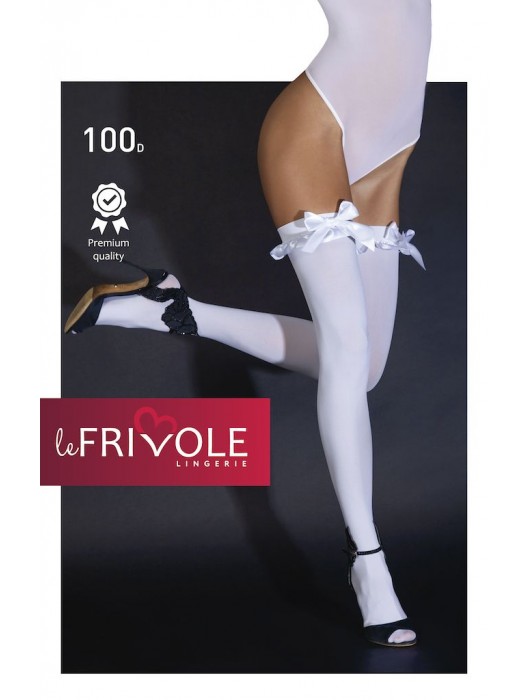 Плотные чулки с атласными бантами спереди - Le Frivole купить с доставкой