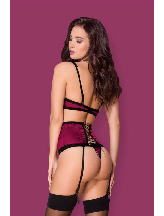 Притягательный комплект белья с кружевом - Obsessive купить с доставкой