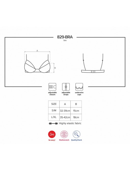 Соблазнительный кружевной бюстгальтер - Obsessive купить с доставкой