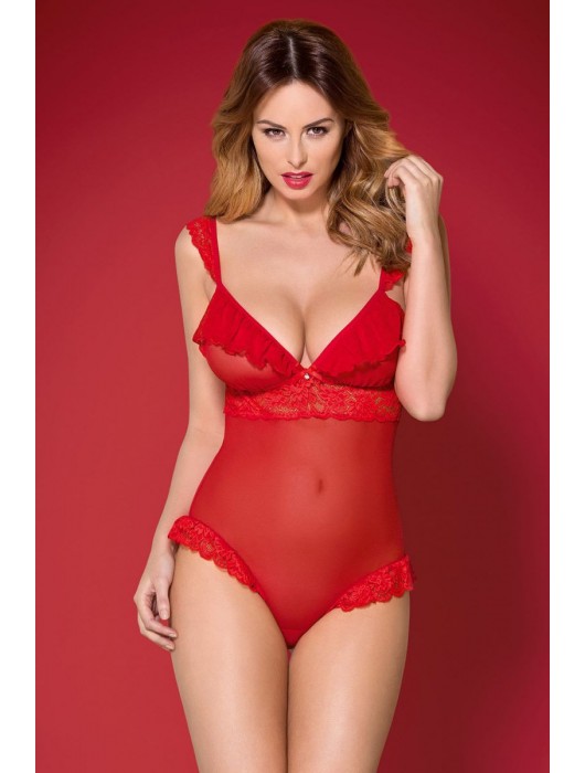 Соблазнительное боди с кружевом - Obsessive купить с доставкой