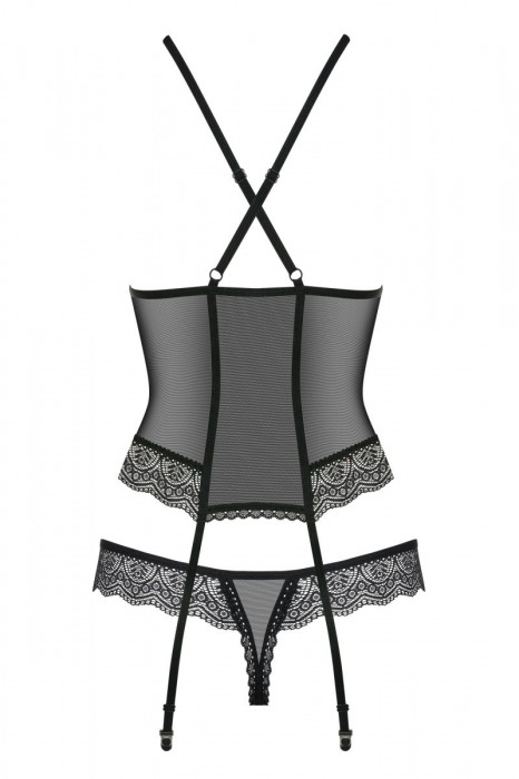 Волнующий полупрозрачный корсаж - Obsessive купить с доставкой
