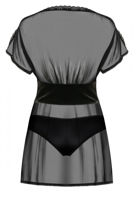 Прозрачная сорочка на шнуровке - Obsessive купить с доставкой