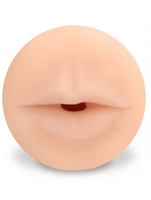 Телесный мастурбатор-ротик с эффектом смазки Deluxe Oral - Shots Media BV - в Санкт-Петербурге купить с доставкой