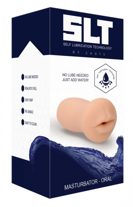 Телесный мастурбатор-ротик с эффектом смазки Oral - Shots Media BV - в Санкт-Петербурге купить с доставкой