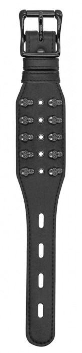 Черный браслет с металлическими заклепками - Shots Media BV купить с доставкой