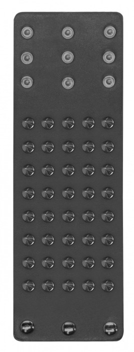 Черный браслет с острыми шипами - Shots Media BV купить с доставкой