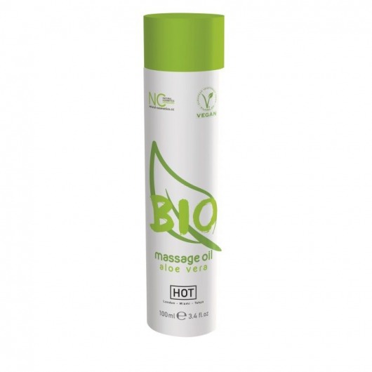 Массажное масло BIO Massage oil aloe vera с ароматом алоэ - 100 мл. - HOT - купить с доставкой в Санкт-Петербурге