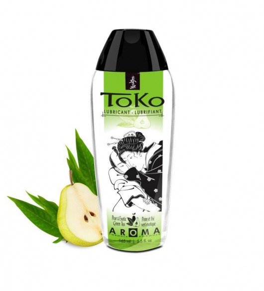 Интимный гель TOKO Pear   Exotic Green Tea с ароматом груши и зеленого чая - 165 мл. - Shunga - купить с доставкой в Санкт-Петербурге