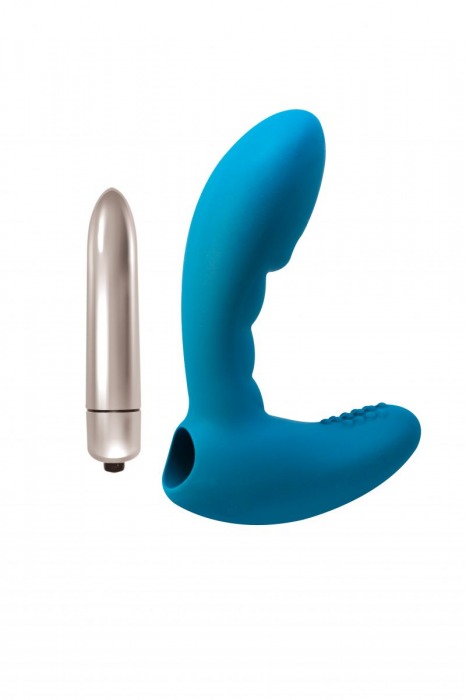 Голубой стимулятор простаты с вибрацией Wonder Touch Aqua - Lola toys - в Санкт-Петербурге купить с доставкой