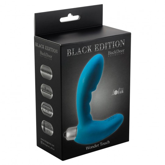 Голубой стимулятор простаты с вибрацией Wonder Touch Aqua - Lola toys - в Санкт-Петербурге купить с доставкой