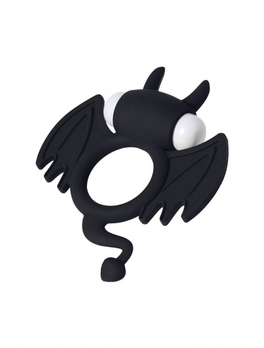 Черное эрекционное кольцо на пенис JOS COCKY DEVIL - JOS - в Санкт-Петербурге купить с доставкой