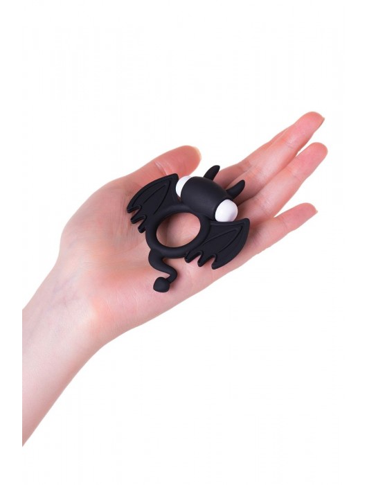 Черное эрекционное кольцо на пенис JOS COCKY DEVIL - JOS - в Санкт-Петербурге купить с доставкой