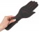 Чёрная шлёпалка Slapper Hand в виде ладошки с контрастной строчкой - 30 см. - Orion - купить с доставкой в Санкт-Петербурге