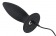 Чёрная перезаряжаемая анальная пробка Black Velvets Recharge Plug L - 14,7 см. - Orion