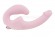 Нежно-розовый анатомический страпон с вибрацией - Главсексмаг - купить с доставкой в Санкт-Петербурге