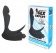 Черный силиконовый массажер простаты Sex Expert с отростком - Bior toys - в Санкт-Петербурге купить с доставкой
