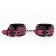 Розово-черные наручники на застежках - Erokay - купить с доставкой в Санкт-Петербурге
