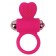 Розовое эрекционное виброкольцо с сердечком - Bior toys - в Санкт-Петербурге купить с доставкой
