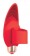 Красный вибростимулятор с петелькой под палец - 8 см. - Bior toys