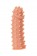Телесная реалистичная насадка KOKOS Extreme Sleeve 03 с дополнительной стимуляцией - 12,7 см. - KOKOS - в Санкт-Петербурге купить с доставкой