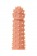 Телесная реалистичная насадка KOKOS Extreme Sleeve 03 с дополнительной стимуляцией - 12,7 см. - KOKOS - в Санкт-Петербурге купить с доставкой