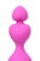 Розовая силиконовая анальная пробка Loverty - 8 см. - ToyFa