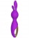 Фиолетовый мини-вибратор Emily с ушками - 16 см. - Winyi