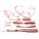 Розовый набор БДСМ-девайсов Bandage Kits - Vandersex - купить с доставкой в Санкт-Петербурге