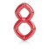 Красное эрекционное кольцо Crazy 8 - California Exotic Novelties - в Санкт-Петербурге купить с доставкой