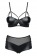 Пикантный комплект белья Leatheria - Obsessive купить с доставкой