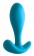 Голубая каплевидная анальная пробка Ace I Plug - 10,2 см. - NS Novelties