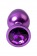 Фиолетовый анальный плаг с кристаллом фиолетового цвета - 8,2 см. - ToyFa - купить с доставкой в Санкт-Петербурге Фиолетовый анальный плаг с кристаллом фиолетового цвета - 8,2 см. - ToyFa - купить с доставкой в Санкт-Петербурге