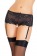 Эротические трусики-пояс из эластичного кружева с пажами для чулок - Erolanta купить с доставкой Эротические трусики-пояс из эластичного кружева с пажами для чулок - Erolanta купить с доставкой