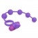 Фиолетовое эрекционное виброкольцо с анальной цепочкой Triple Pleasure - Easy toys - в Санкт-Петербурге купить с доставкой