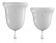 Набор из 2 прозрачных менструальных чаш Intimate Care Menstrual Cups - Pipedream - купить с доставкой в Санкт-Петербурге