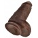 Коричневый фаллоимитатор на присоске Chubby - 22,9 см. - Pipedream