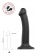 Черный фаллос на присоске Silicone Bendable Dildo M - 18 см. - Strap-on-me - купить с доставкой в Санкт-Петербурге